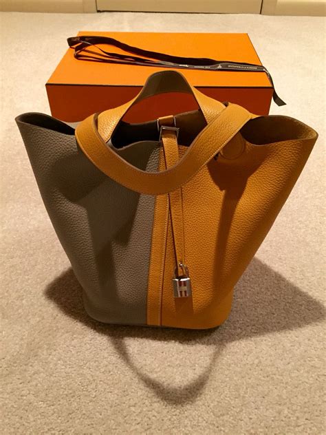 hermes two tone bag|picotin bag hermes.